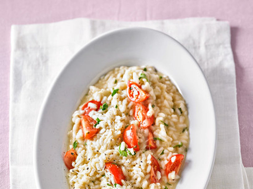 Tomaten-Mozzarella-Risotto