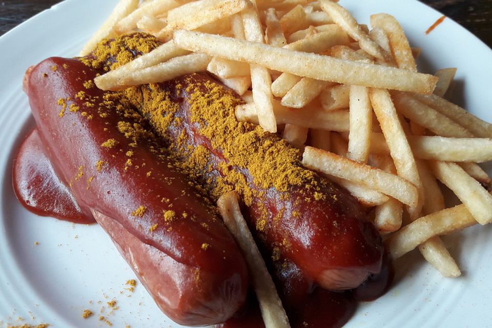 Currywurst mit Pommes