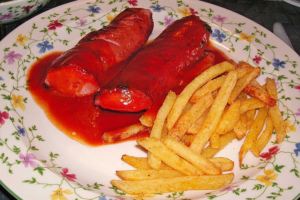 Currywurst mit Pommes