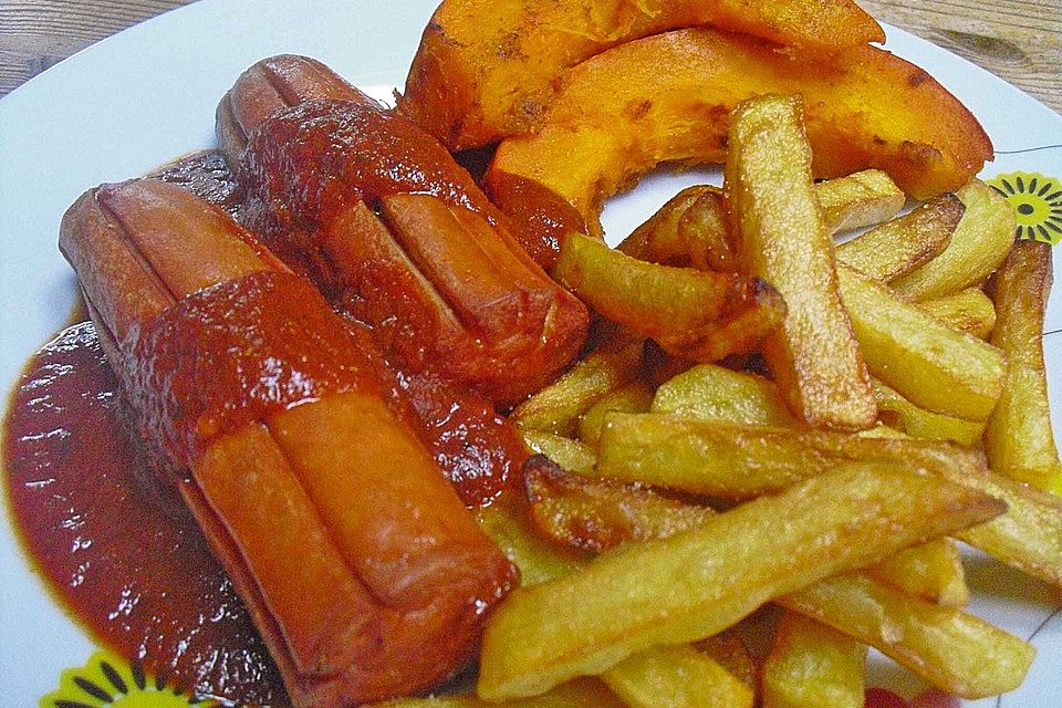 Currywurst mit Pommes