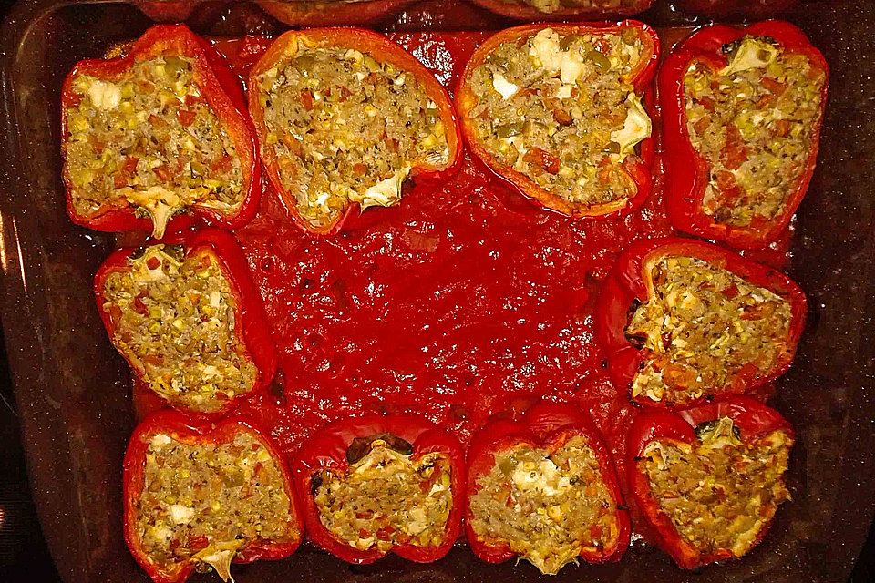 Gefüllte Paprika vom Creativkoch Gefüllte Paprika vom Creativkoch