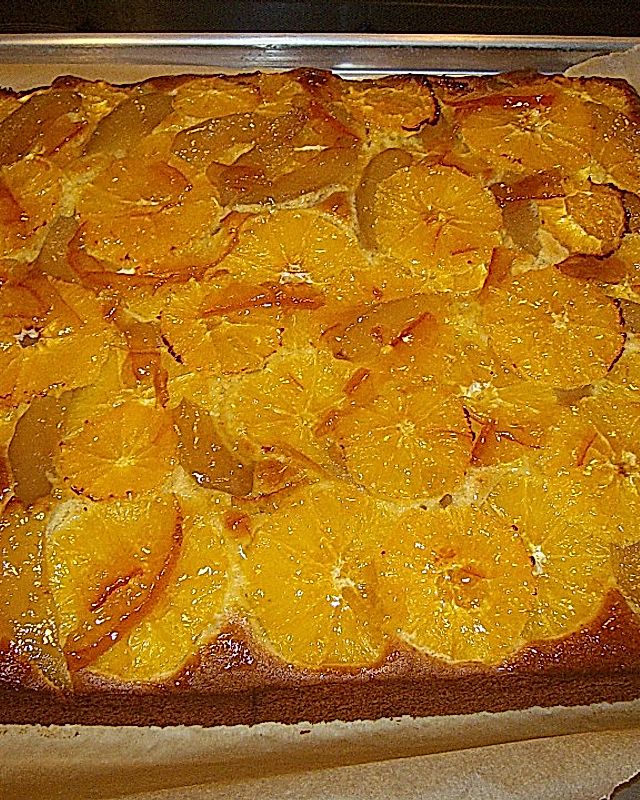 Orangen - Birnen Kuchen
