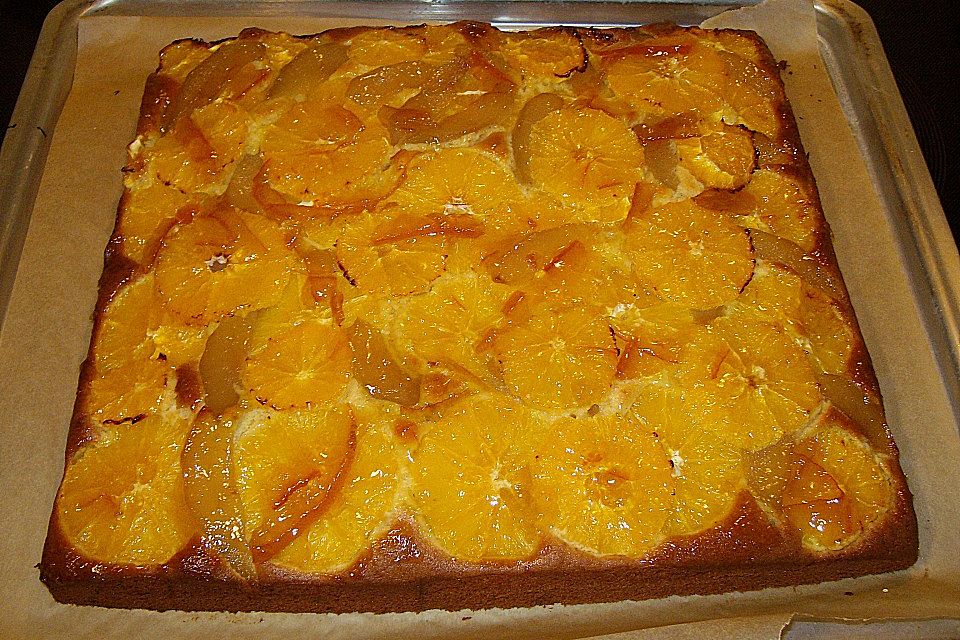 Orangen - Birnen Kuchen