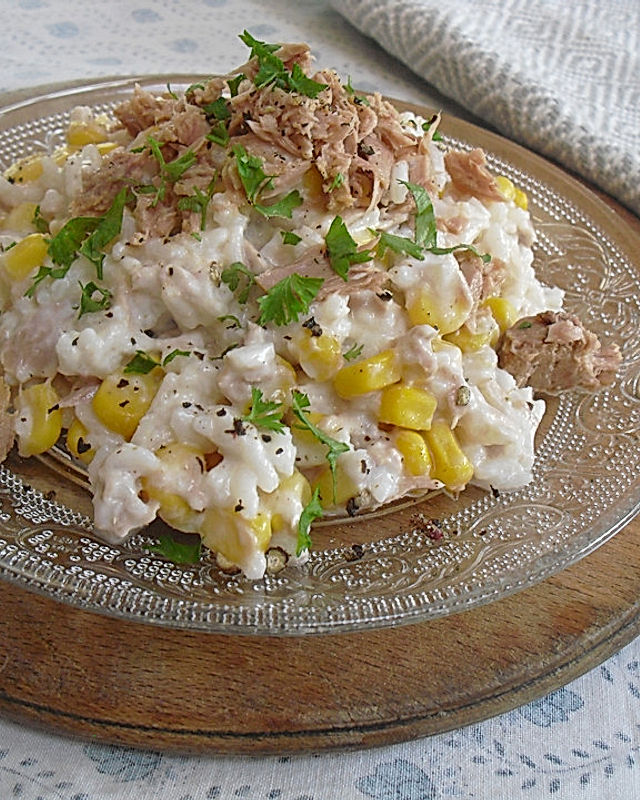 Reis - Mais - Thunfisch - Salat