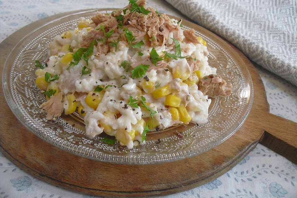 Reis - Mais - Thunfisch - Salat