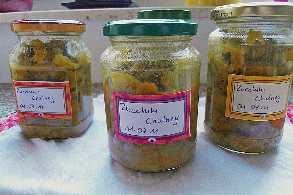 Zucchini - Chutney süß - sauer