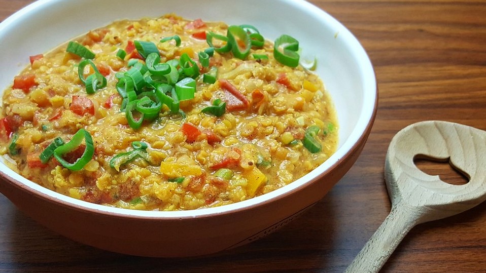 Indischer-Linseneintopf