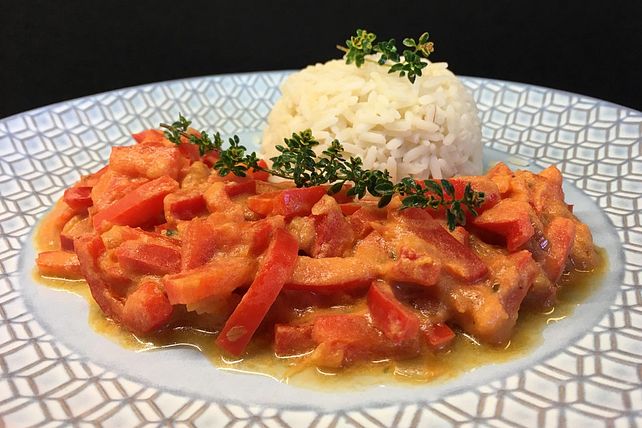 Paprika - Tomaten - Gemüse mit Reis von niki23| Chefkoch