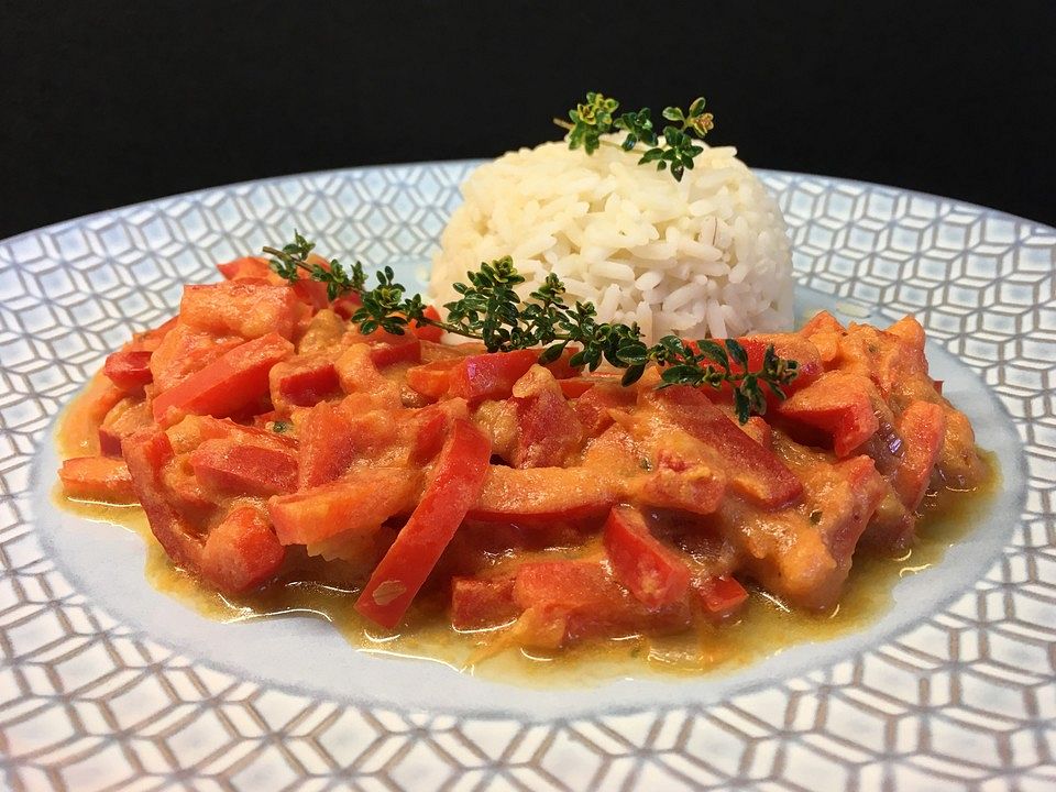 Paprika - Tomaten - Gemüse mit Reis von niki23| Chefkoch