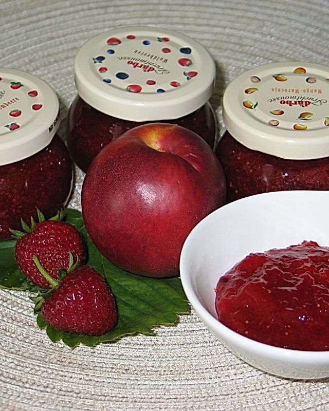 Vanille - Erdbeer - Nektarinen - Marmelade