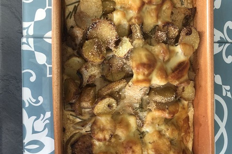 Kohlrabi - Kartoffel - Gratin