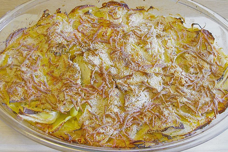 Kohlrabi - Kartoffel - Gratin