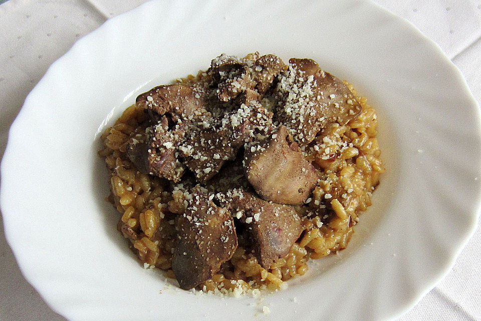 Risotto mit Hähnchenleber a la Marlene