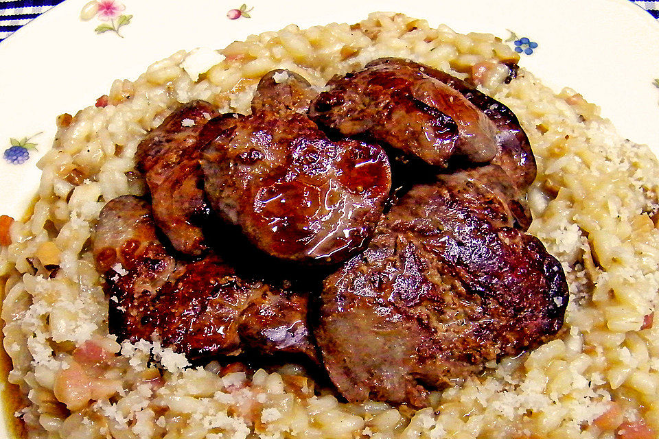 Risotto mit Hähnchenleber a la Marlene