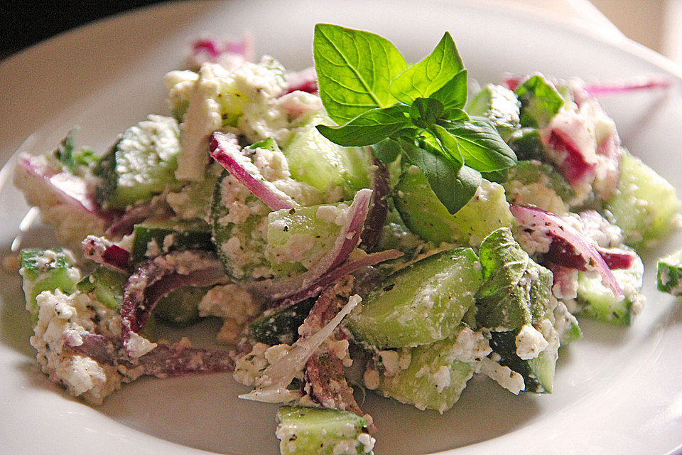 Gurken - Feta - Salat