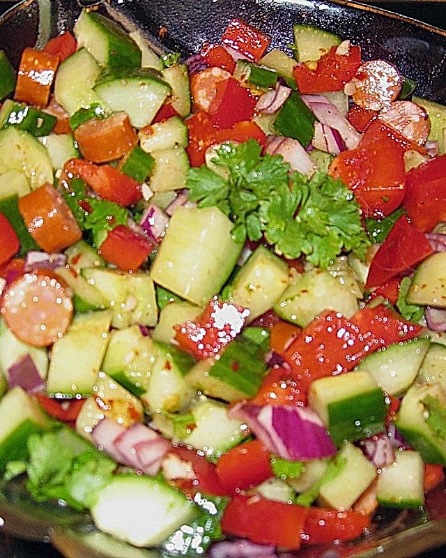 Feuriger Paprika - Gurken - Salat