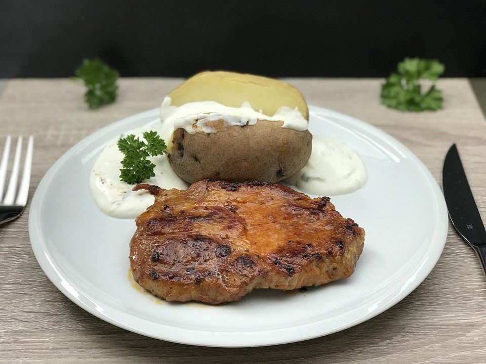 SABO - Nackensteaks in Honig Knoblauch Marinade von S.B. 5 | Chefkoch