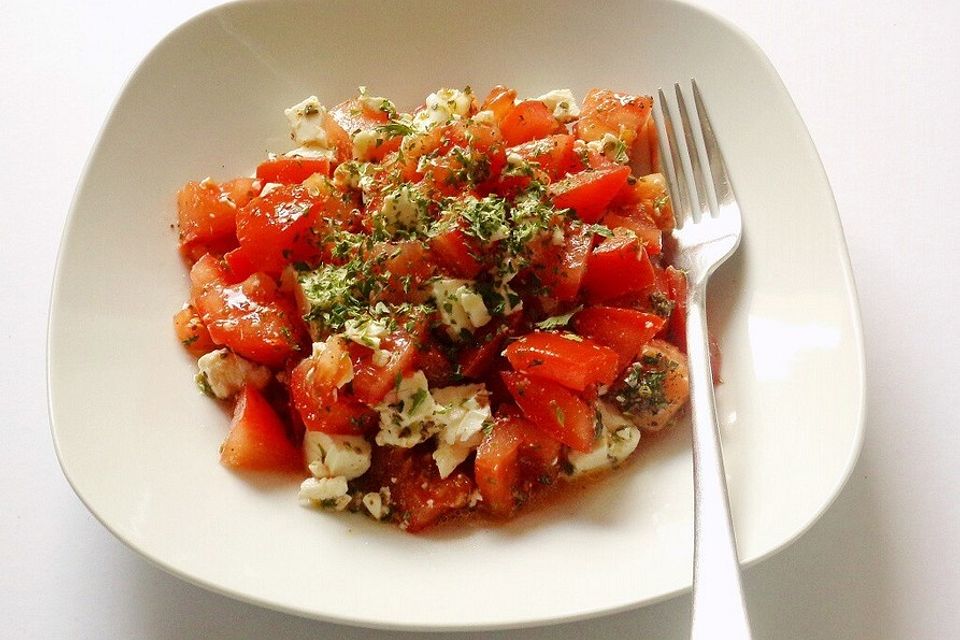 Kirschtomaten mit Feta