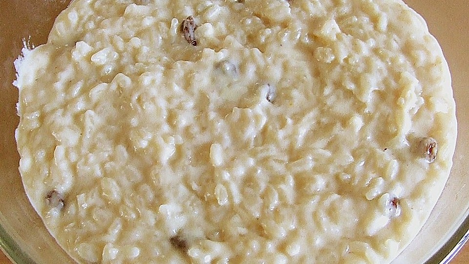 Pudding mit Reis und Kürbis - Rezept