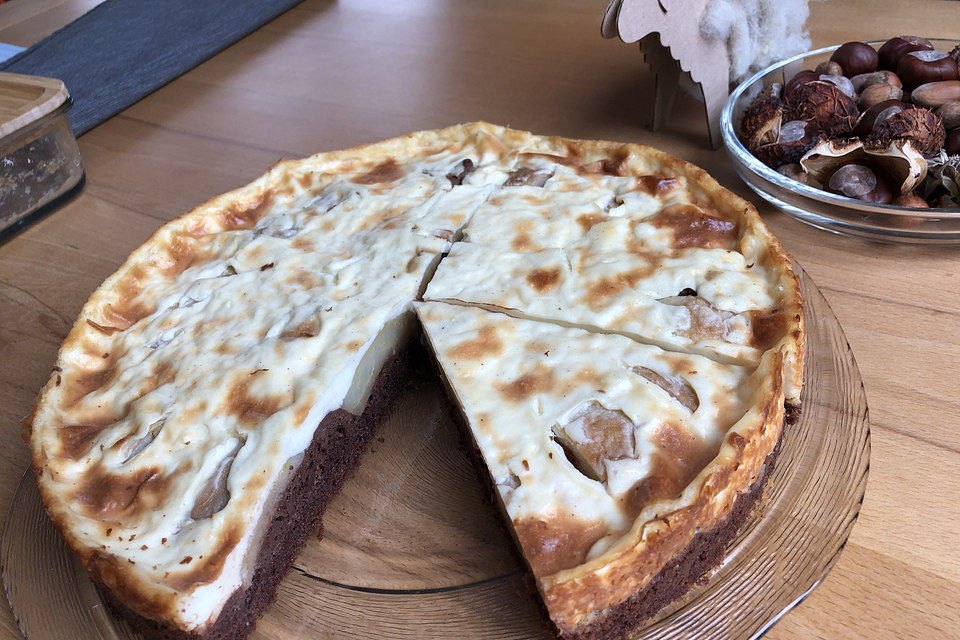 Birnen - Schmandkuchen