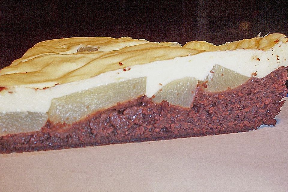 Birnen - Schmandkuchen