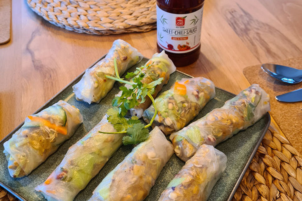 Vietnamesische Sommerrollen im Thai Style - Glücksrollen