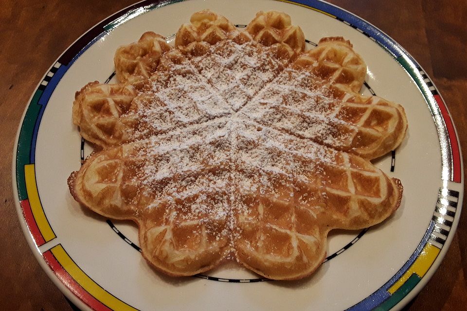 Luftig, lockere Waffeln