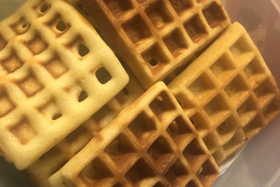 Luftig, lockere Waffeln