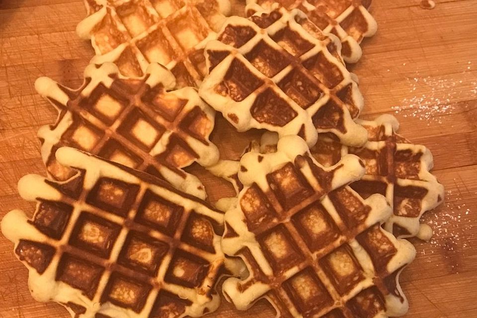 Luftig, lockere Waffeln