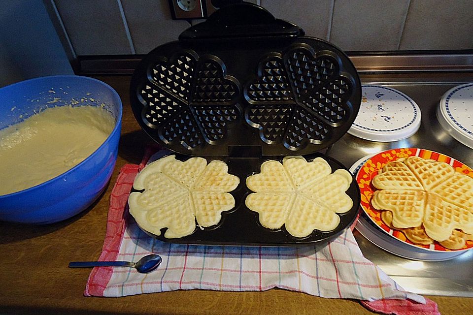 Luftig, lockere Waffeln