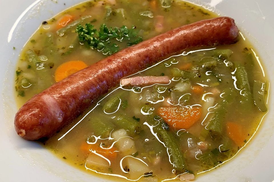 Grüne Bohnensuppe