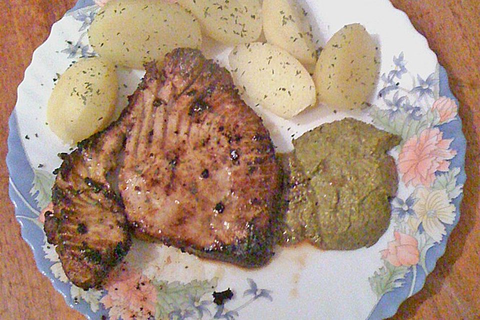 Thunfischsteaks mit Pesto