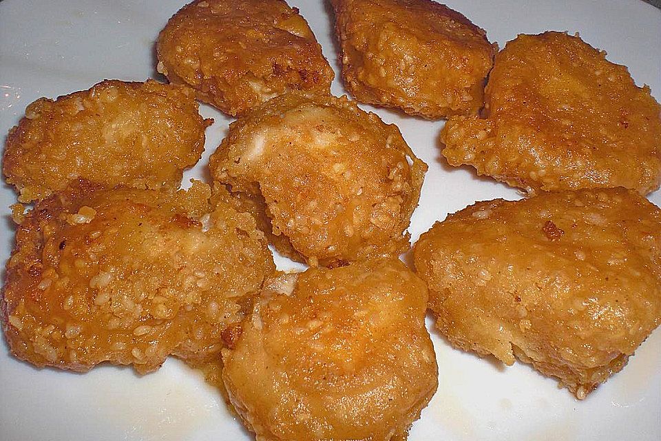 Chicken Nuggets mit Sesamkruste