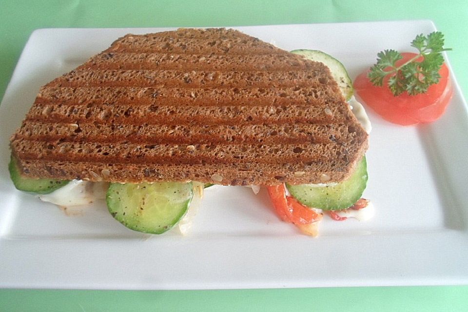 Vegetarischer Sandwichtoast