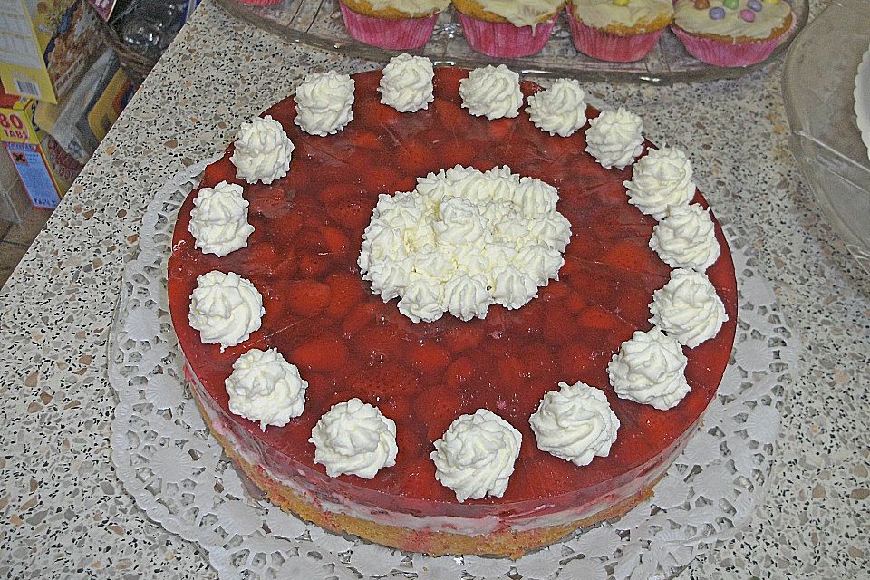 Erdbeerkuchen