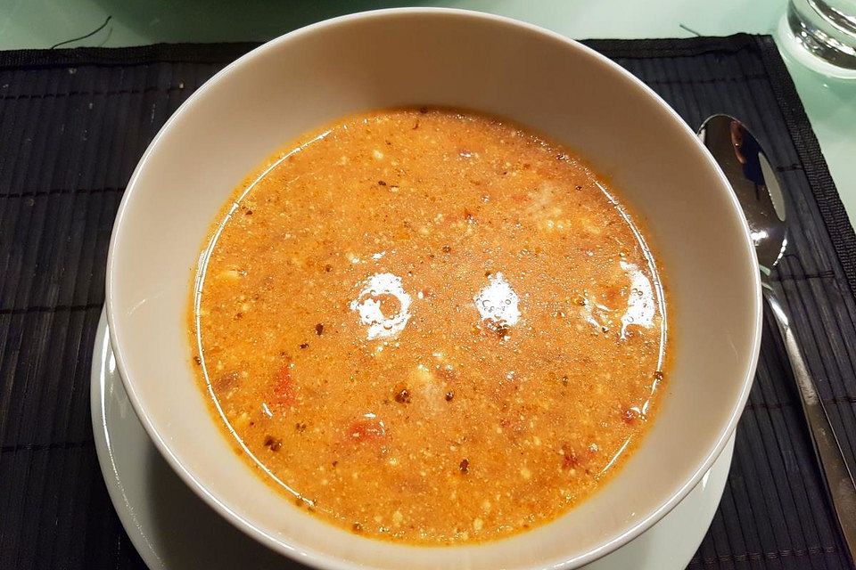 Schafskäsesuppe