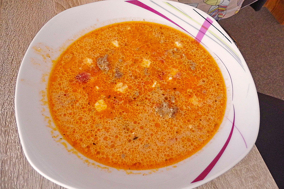 Schafskäsesuppe