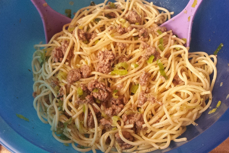 Spaghettisalat, mal anders