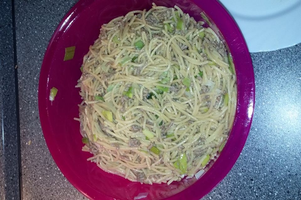 Spaghettisalat, mal anders