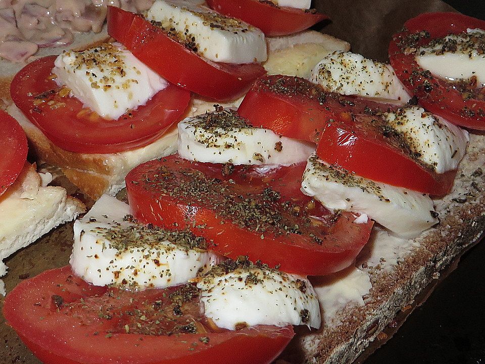 Mozzarella - Baguettes überbacken von linnéa | Chefkoch