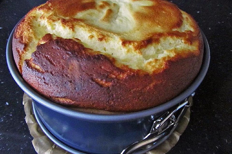 Käsekuchen, cremig und locker