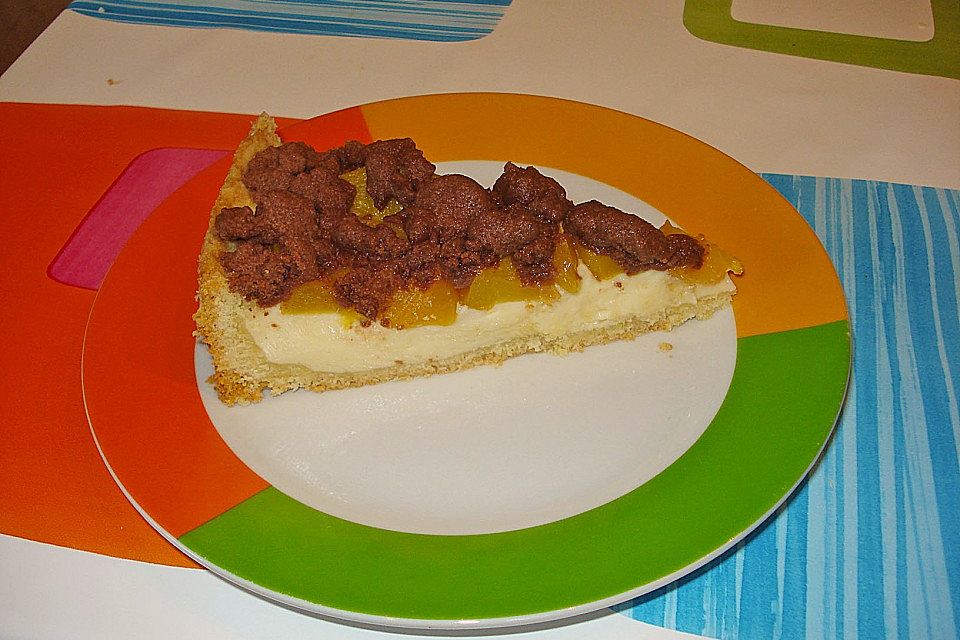 Pfirsich - Topfen - Kuchen