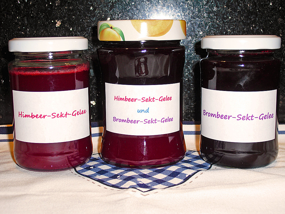 Himbeer - Sekt - Gelee von Bambelschnut | Chefkoch