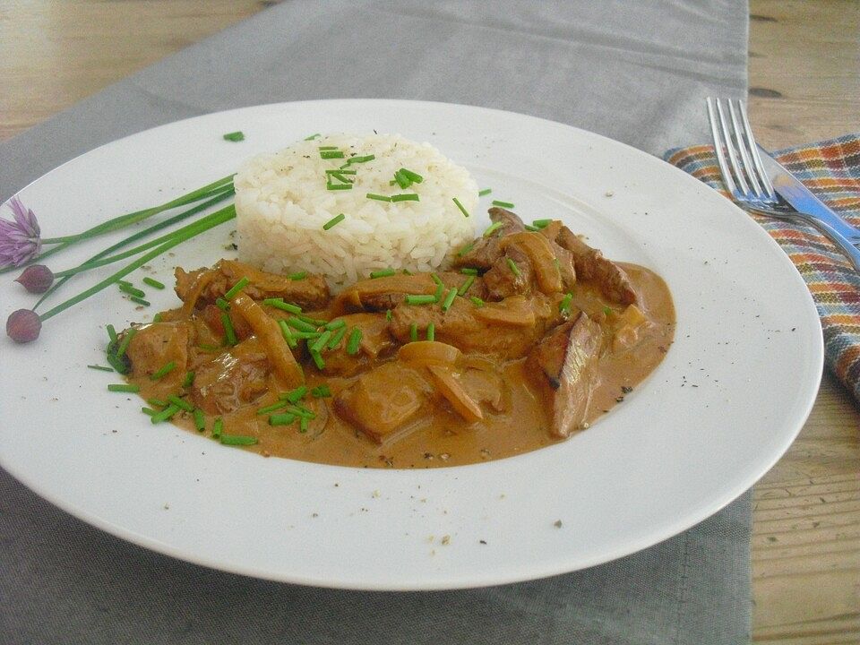 Hähnchengeschnetzeltes mit Frischkäse von assindia2000| Chefkoch