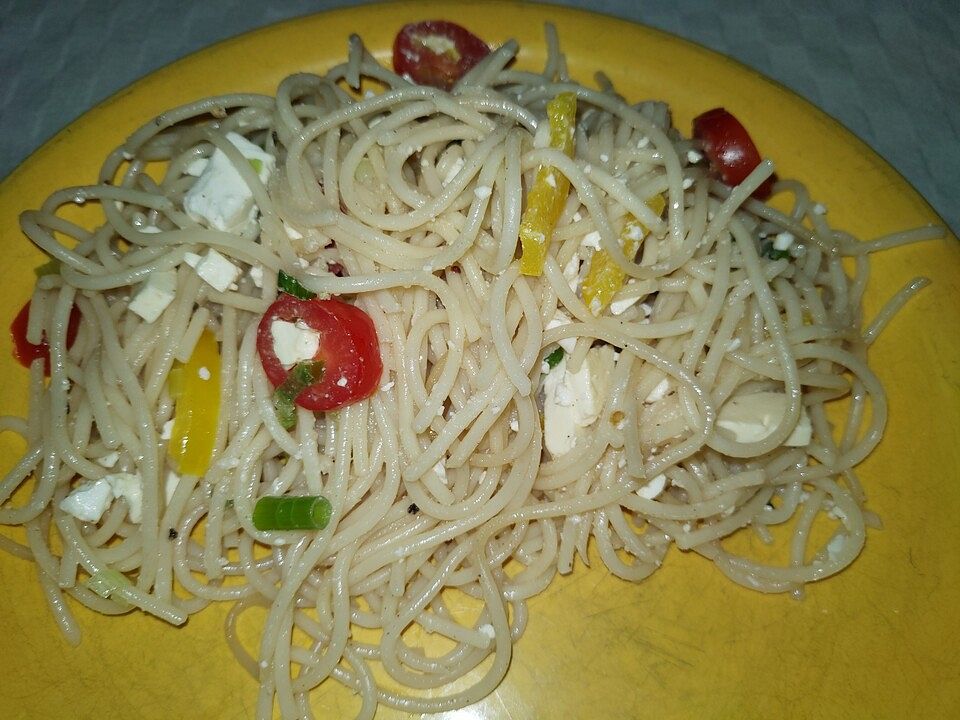 Spaghettisalat mit Feta - Käse von MostWanted| Chefkoch