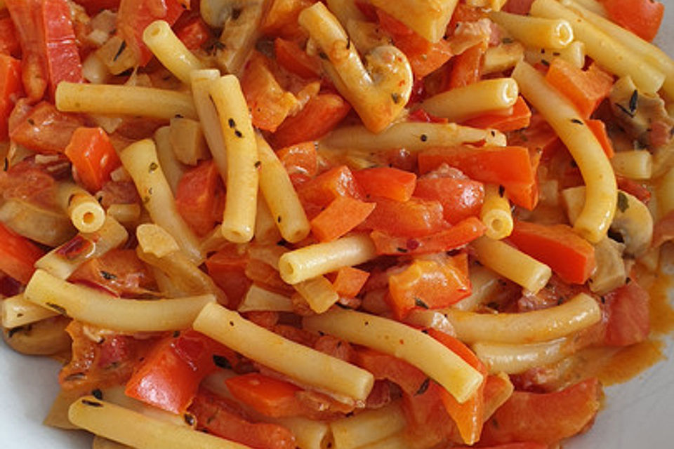 Champignon - Paprika - Pfanne