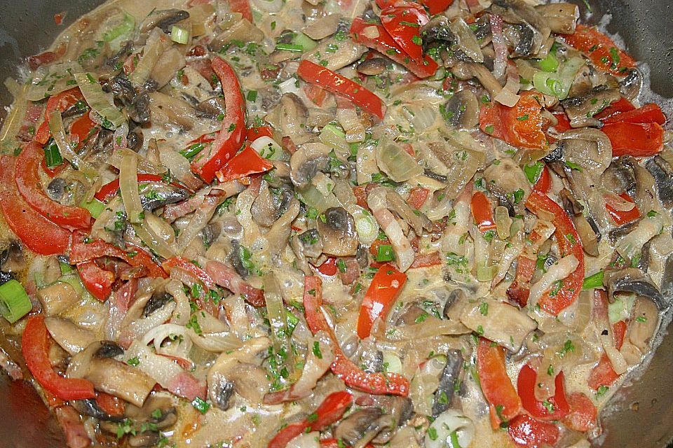 Champignon - Paprika - Pfanne