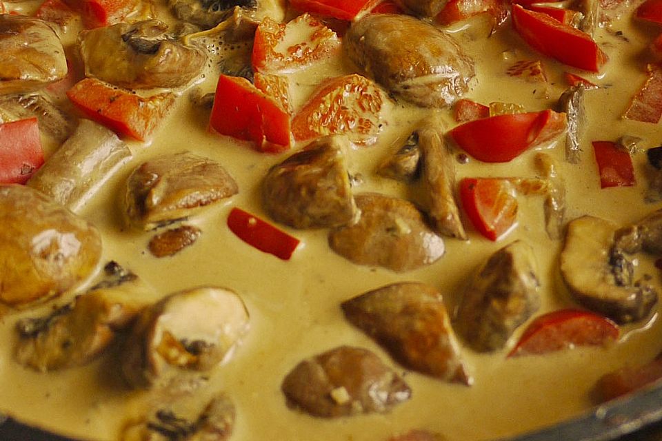 Champignon - Paprika - Pfanne