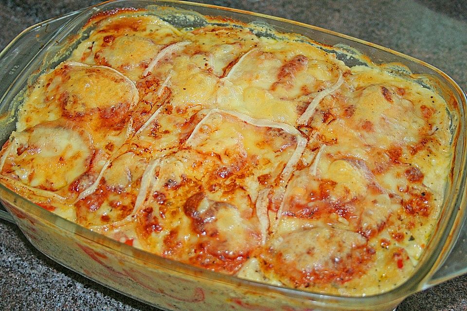 Ebly - Gratin mit Gemüse und Raclettekäse