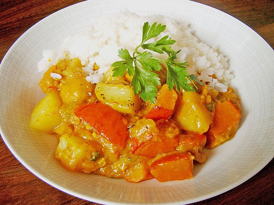 Kartoffel - Kürbis - Curry von tierparktoni | Chefkoch